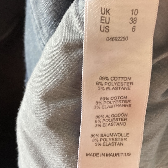 Preloved ASOS Maternity Denim Jeans Blue UK Size 10 - Picture 4 of 16